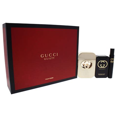 gucci guilty black gift set for her